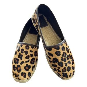 Tory Burch Leopard Print Ponyhair Espadrilles